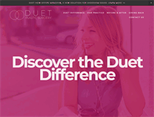 Tablet Screenshot of duetplasticsurgery.com